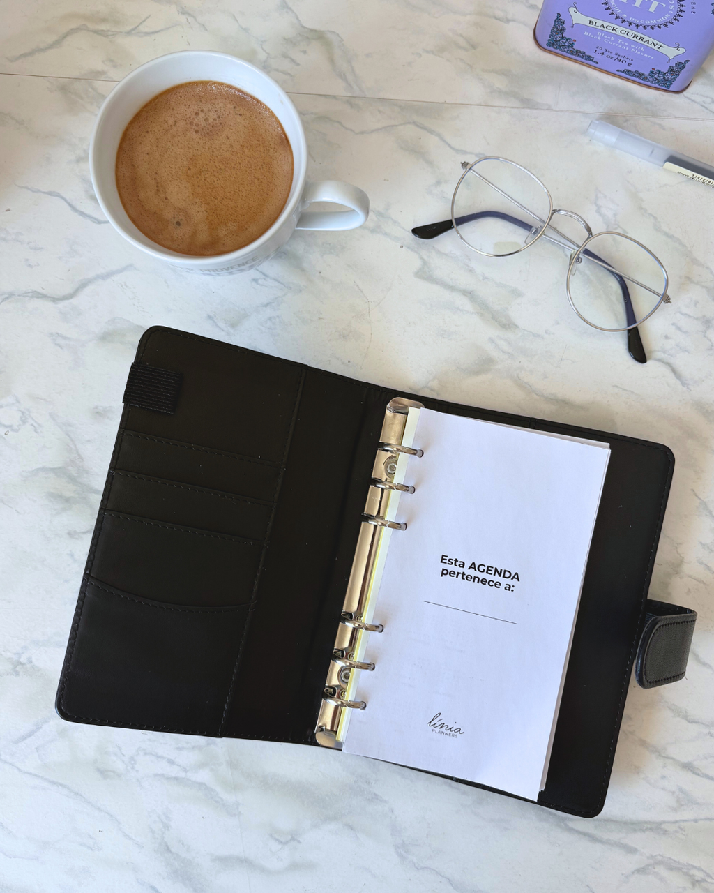 Planner A6 Negro